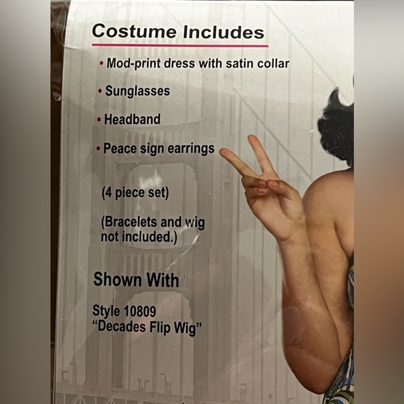 FINAL PRICE -closet closing Nwt DreamGirl The Beat Goes On Women's Costume - Picture 7 of 8